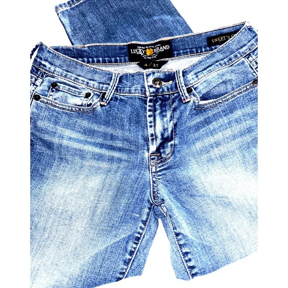 Lucky Brand Women’s Sweet N’ Crop Jeans Sz 4/27 - Picture 2 of 7
